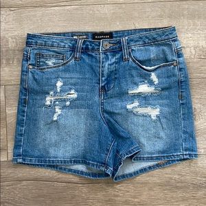High Waisted Denim Shorts